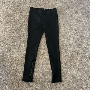 Free people leggings with zipper detail